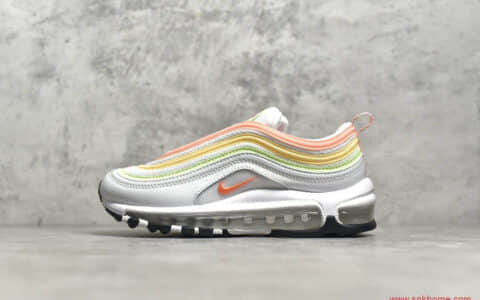 耐克子弹气垫 NIKE Air Max 97 公司级版本耐克MAX97子弹头白绿粉 货号：CZ6087-100