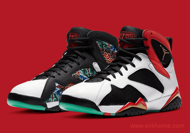 AJ7中国限定 Air Jordan 7 GC “China” AJ7鸳鸯球鞋细节太美 货号：CW2805-160