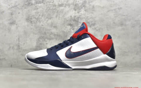 耐克科比球鞋美国队配色 NIKE Zoom Kobe 5 Team USA 2010 科比5代球鞋 货号：386430-103