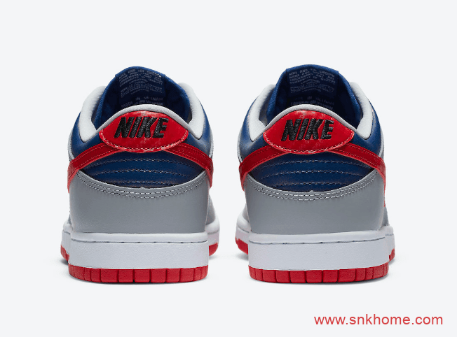 耐克Dunk日本限定 Nike Dunk Low “Samba” Dunk灰蓝红低帮发售日期 货号：CZ2667-400