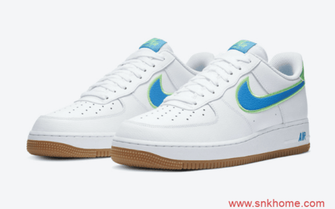 耐克空军湖水蓝配色低帮 Nike Air Force 1 Low 空军白蓝耐克小白鞋值得期待 货号：DA4660-100