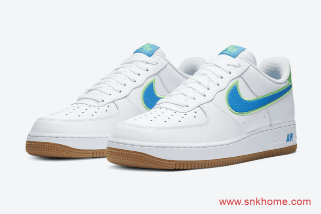 耐克空军湖水蓝配色低帮 Nike Air Force 1 Low 空军白蓝耐克小白鞋值得期待 货号：DA4660-100