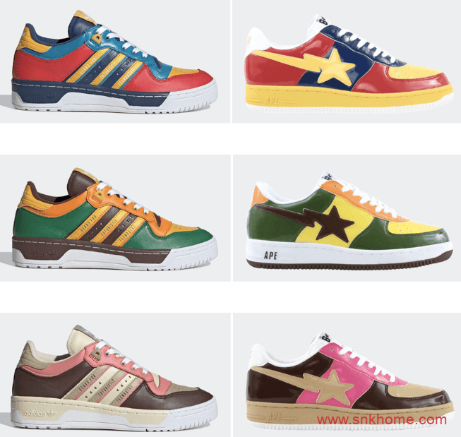 阿迪达斯菲董板鞋Human Made x adidas Rivalry Low 菲董联名三款新配色发售日期 货号：FY1085/ FY1084/ FY1083