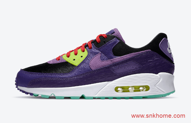 耐克MAX90两款新配色 Nike Air Max 90 “Violet Blend” 耐克MAX90 AIR Yeezy配色实物图 货号：CZ5588-001