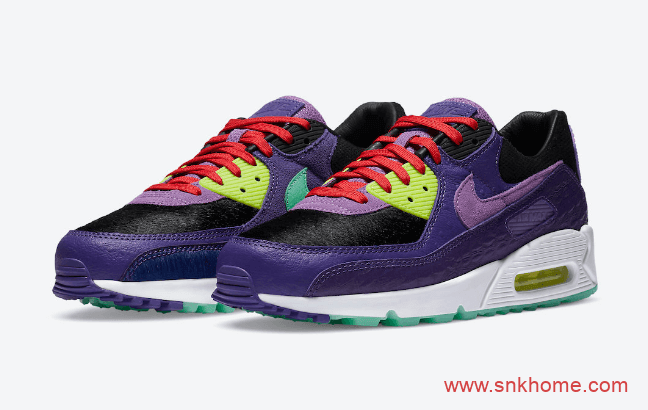 耐克MAX90两款新配色 Nike Air Max 90 “Violet Blend” 耐克MAX90 AIR Yeezy配色实物图 货号：CZ5588-001