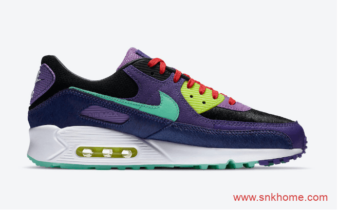 耐克MAX90两款新配色 Nike Air Max 90 “Violet Blend” 耐克MAX90 AIR Yeezy配色实物图 货号：CZ5588-001