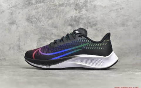 耐克登月37代黑色透气跑鞋 NIKE Zoom Pegasus 37 耐克飞马37代 货号：CV0266-001