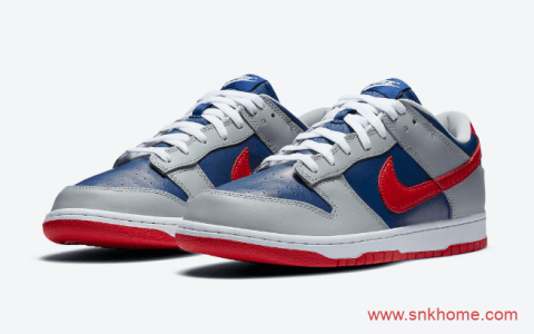 耐克Dunk灰蓝红低帮 Nike Dunk Low “Samba” 耐克Dunk碳纤维发售日期 货号：CZ2667-400