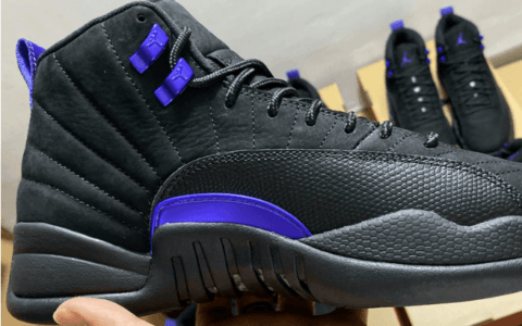 AJ12暗黑康扣 Air Jordan 12 “Dark Concord” AJ12黑紫色酷似湖人配色发售日期 货号：CT8013-005