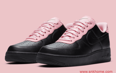 耐克空军黑色鞋面新款 Nike Air Force 1 AF1空军黑粉全新配色发售日期 货号：CJ1629-001