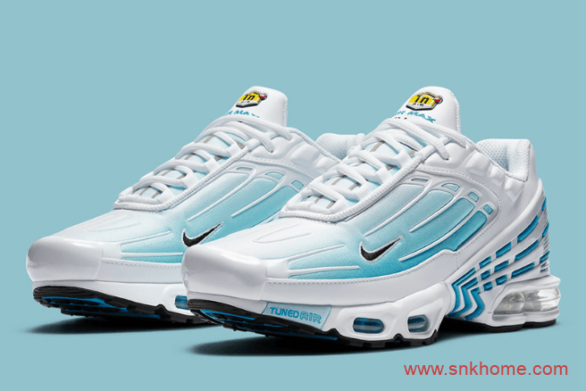 Nike Air Max Plus 3 耐克白蓝色气垫老爹鞋发售日期 货号：CK6715-100