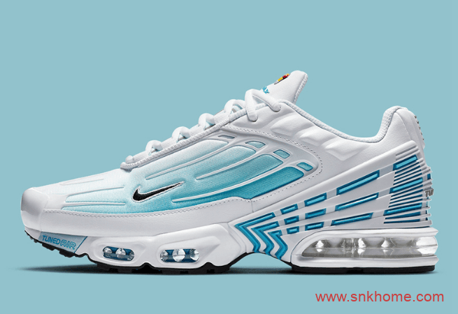 Nike Air Max Plus 3 耐克白蓝色气垫老爹鞋发售日期 货号：CK6715-100