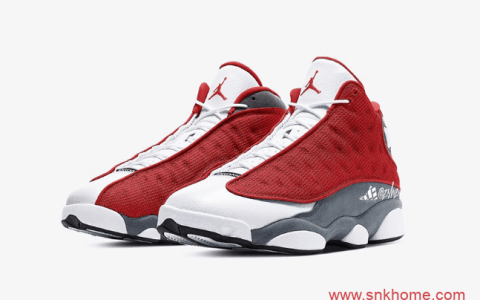 AJ13GIGI白红色球鞋 Air Jordan 13 “Red Flint”红色版本明年发售 货号：414571-600