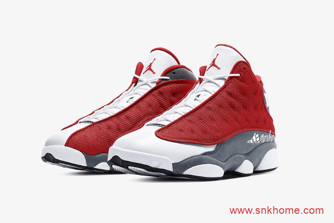 AJ13GIGI白红色球鞋 Air Jordan 13 “Red Flint”红色版本明年发售 货号：414571-600