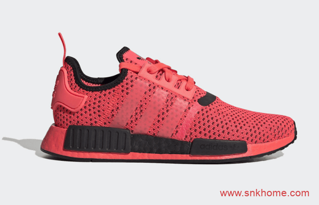 阿迪达斯NMD西瓜红配色 全新adidas NMD R1发售日期 货号：FV1740