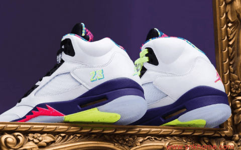 AJ5新鲜王子2.0最新美图 Air Jordan 5 “Alternate Bel-Air” AJ5鸳鸯球鞋全家族尺码发售日期 货号：DB3335-100