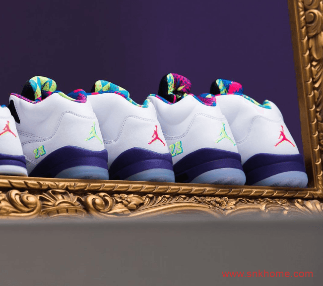 AJ5新鲜王子2.0最新美图 Air Jordan 5 “Alternate Bel-Air” AJ5鸳鸯球鞋全家族尺码发售日期 货号：DB3335-100