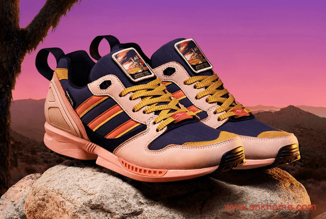 阿迪达斯ZX500多彩鞋面 National Park Foundation x adidas ZX 5000 阿迪达斯联名款防撕裂材质 货号：FY5167