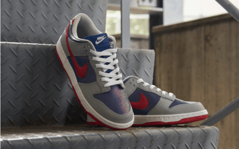 耐克Dunk灰蓝红低帮 Nike Dunk Low “Samba” Dunk日本限定复刻发售日期 货号：CZ2667-400