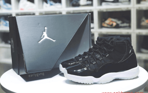 AJ11大魔王2.0实战球鞋 Air Jordan 11 “25th Anniversary” AJ11黑白高帮球鞋 货号：CT8012-011