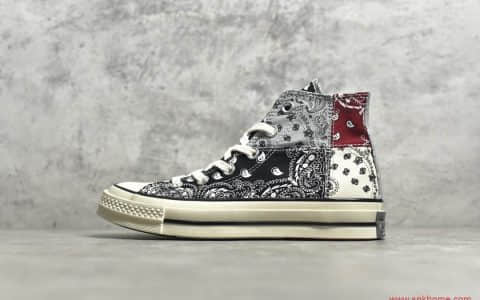 匡威1970S腰果花 Converse Paisley Pathwork 纯原版本1970S拼接腰果花 货号：169881C