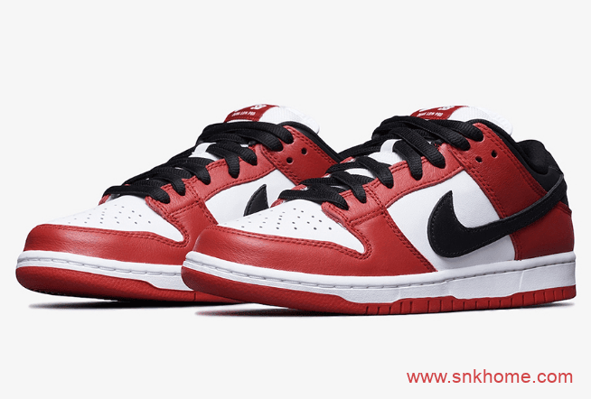 耐克Dunk芝加哥白红低帮即将发售 Nike Dunk SB Low “Chicago” 耐克Dunk芝加哥复刻 货号：BQ6817-600