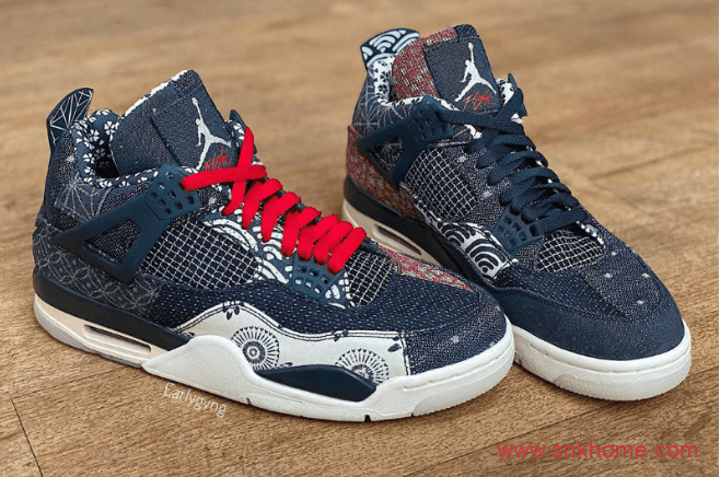 Air Jordan 4 SE “Sashiko” 刺子绣 AJ4靛蓝染色面料今年秋季发售 货号：CW0898-400