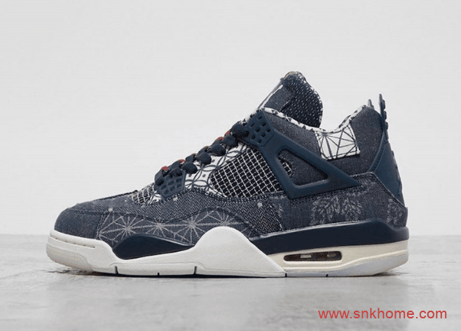 Air Jordan 4 SE “Sashiko” 刺子绣 AJ4靛蓝染色面料今年秋季发售 货号：CW0898-400