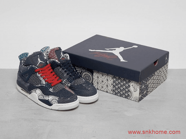 Air Jordan 4 SE “Sashiko” 刺子绣 AJ4靛蓝染色面料今年秋季发售 货号：CW0898-400