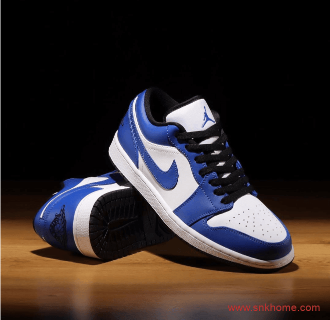 AJ1小风暴蓝低帮 Air Jordan 1 Low “Game Royal”已经发售 AJ1白蓝低帮 货号：553558-124