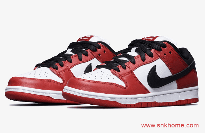 耐克Dunk白红芝加哥配色 Nike Dunk SB Low “Chicago” 芝加哥 Dunk SB上脚图太美 货号：BQ6817-600