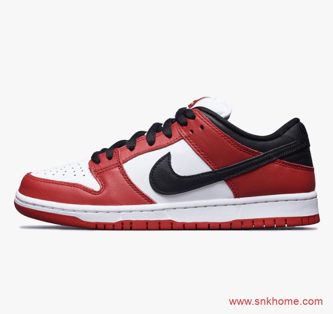 Nike Dunk SB Low “Chicago” 耐克Dunk芝加哥低帮白红配色发售日期 货号：BQ6817-600