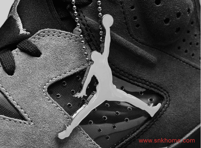 很像AJ6 PSG大巴黎的一款AJ6黑灰配色登场 Air Jordan 6 WMNS “Smoke Grey”发售日期 货号：CK6635-001