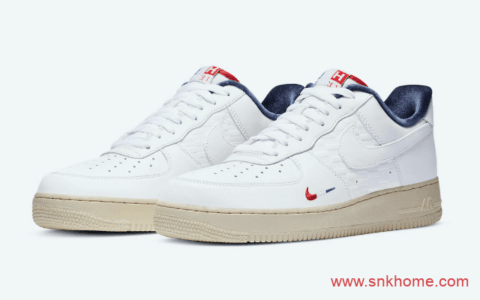 耐克空军法国限定 KITH x Nike Air Force 1 “France” AF1 x KITH联名限量款 货号：CZ7927-100