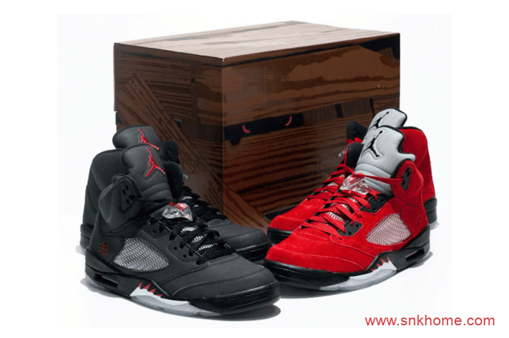 AJ5愤怒的公牛 Air Jordan 5 “Raging Bull” 经典AJ5红色麂皮球鞋复刻