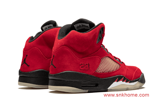AJ5愤怒的公牛 Air Jordan 5 “Raging Bull” 经典AJ5红色麂皮球鞋复刻