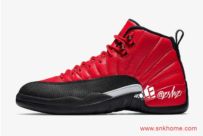 AJ12反转病倒实物图 Air Jordan 12 “Reverse Flu Game” AJ12黑红经典配色复刻 货号：CT8013-602