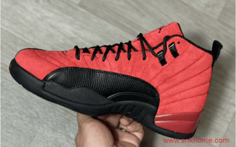 反转黑红AJ12实物图 Air Jordan 12 “Reverse Flu Game” AJ12病倒黑红球鞋发售日期 货号：CT8013-602