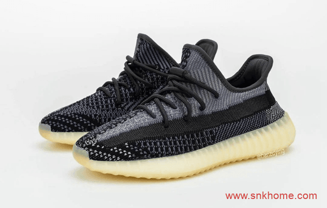 adidas Yeezy Boost 350 V2 “Carbon” 椰子350V2黑白编织鞋面新配色发售日期 货号：FZ5000