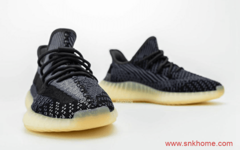 adidas Yeezy Boost 350 V2 “Carbon” 椰子350V2黑白编织鞋面新配色发售日期 货号：FZ5000