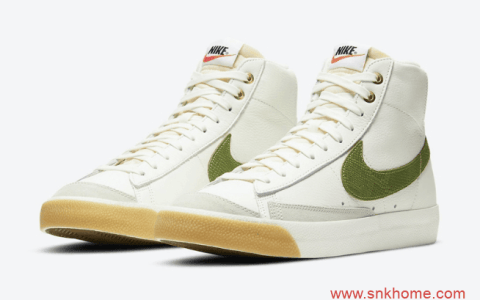 Nike Blazer Mid’77 耐克开拓者高帮 耐克高帮小白鞋新款即将发售 货号：DC1706-100