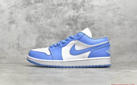 AJ1白蓝低帮乔丹母校大学 Air Jordan 1 WMNS “UNC” AJ1北卡蓝低帮 货号：AO9944-441