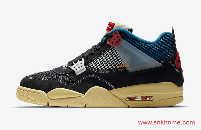 Union x AJ4蓝粉 海军蓝两个配色发售日期 Union x Air Jordan 4即将亮相  货号：DC9533-001/DC9533-800