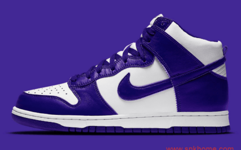 Nike Dunk High WMNS “Varsity Purple” 耐克Dunk白紫高帮经典复刻 货号：DC5382-100