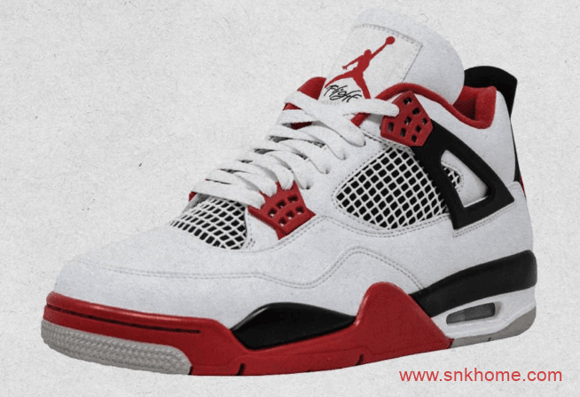 AJ4白红2020复刻要来了 Air Jordan 4 “Fire Red” 经典配色AJ4白红发售日期 货号：DC7770-160