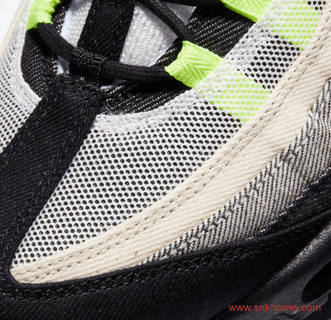 耐克DENHAM联名款气垫黑绿色跑鞋 DENHAM x Nike Air Max 95发售日期 货号：CU1644-001