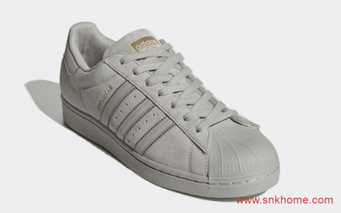 贝壳头五十周年纪念款 adidas Superstar 阿迪达斯贝壳头灰色麂皮官图释出 货号：FY2321