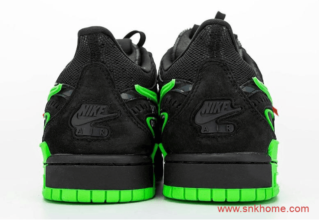 OFF-WHITE x Nike Air Rubber Dunk “Green Strike” 耐克DunkOW联名黑绿灰蓝 货号：CU6015-001/CU6015-700