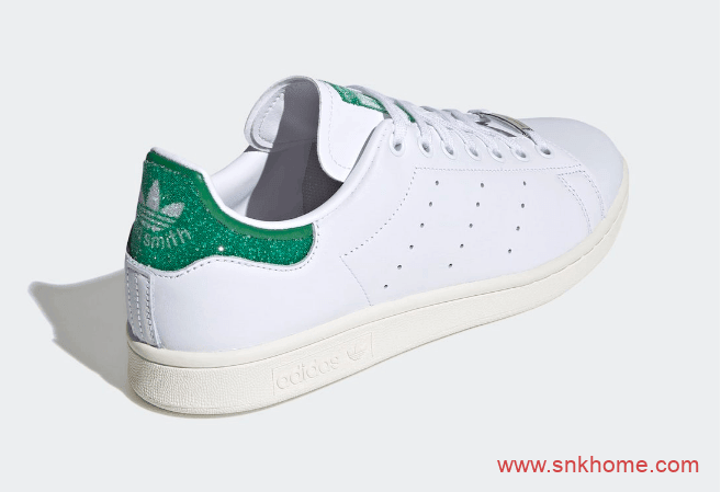 史密斯绿尾碎钻 Swarovski x adidas Stan Smith 阿迪达斯史密斯施华洛世奇联名 货号： FX7482