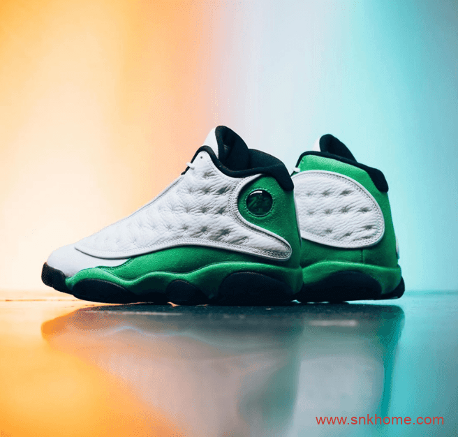 酷似AJ13雷阿伦 Air Jordan 13 “Lucky Green” AJ13白绿发售日期 货号：DB6537-113